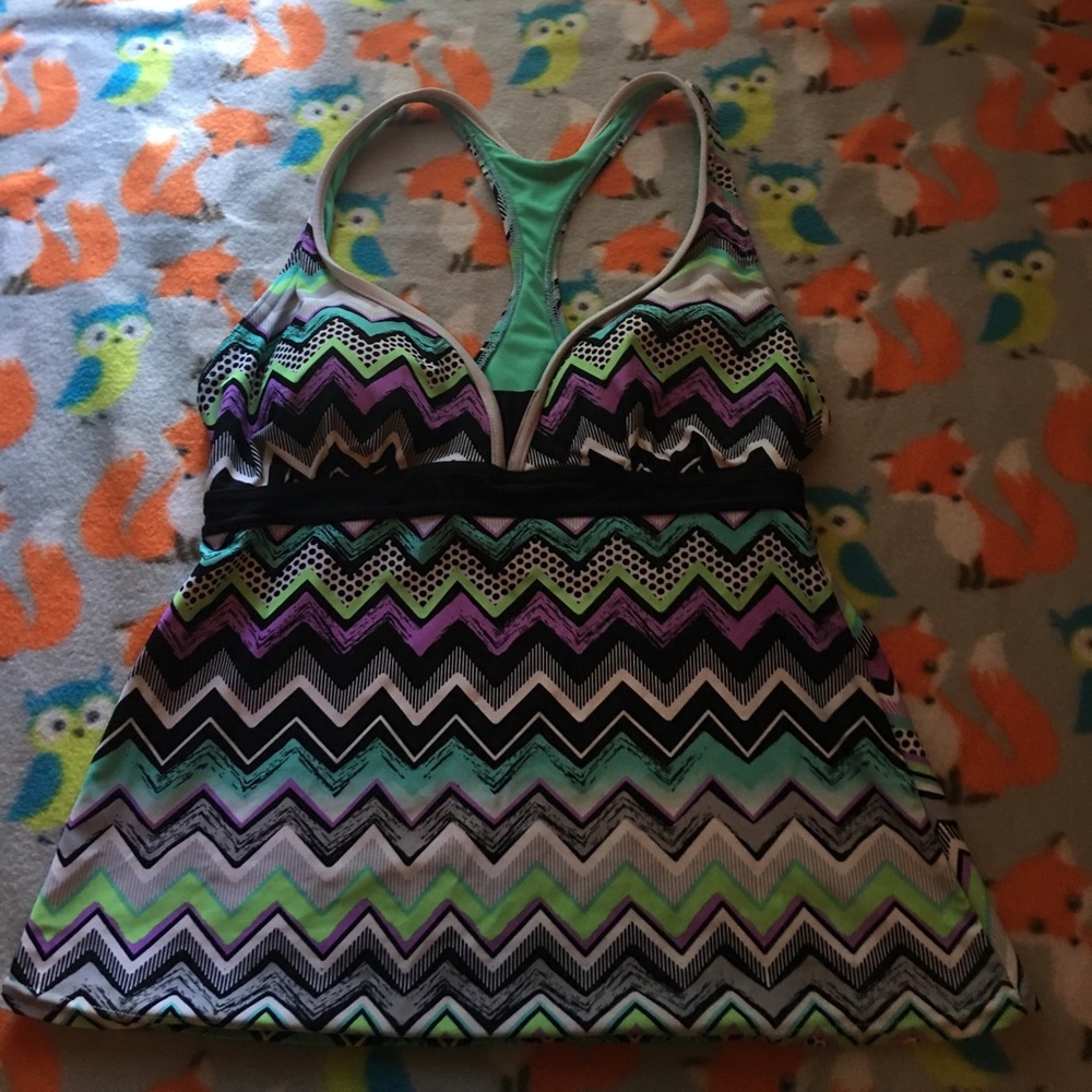 Zero X Posur Swimwear Tankini Top Size 14